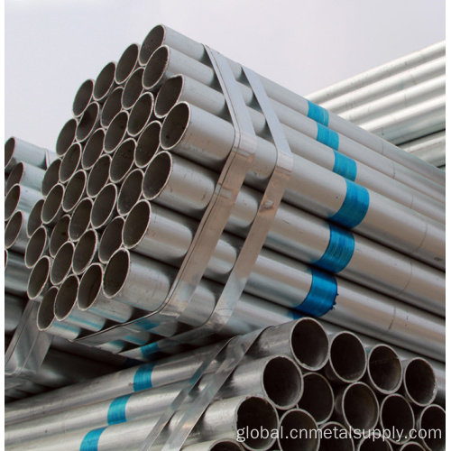 Galvanized Steel Pipe ASTM A53 BS 1387 Hot Dip Galvanized Pipe Factory